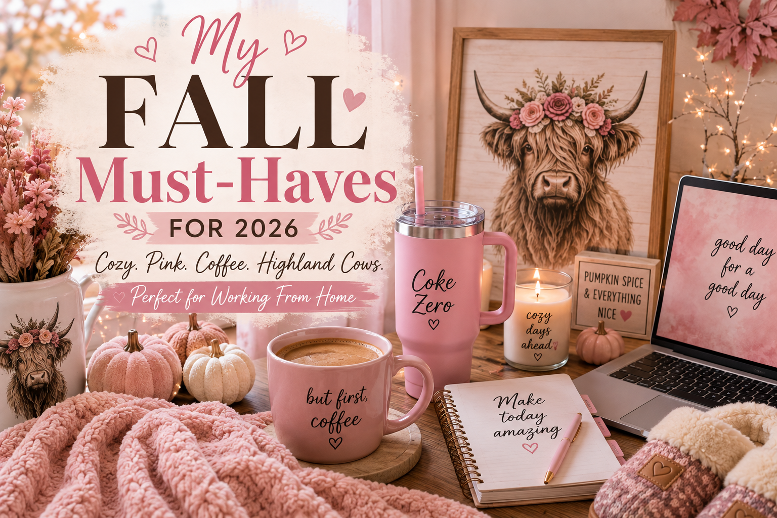 My Fall Must-Haves for 2026: Cozy, Pink & Perfect for Working From Home