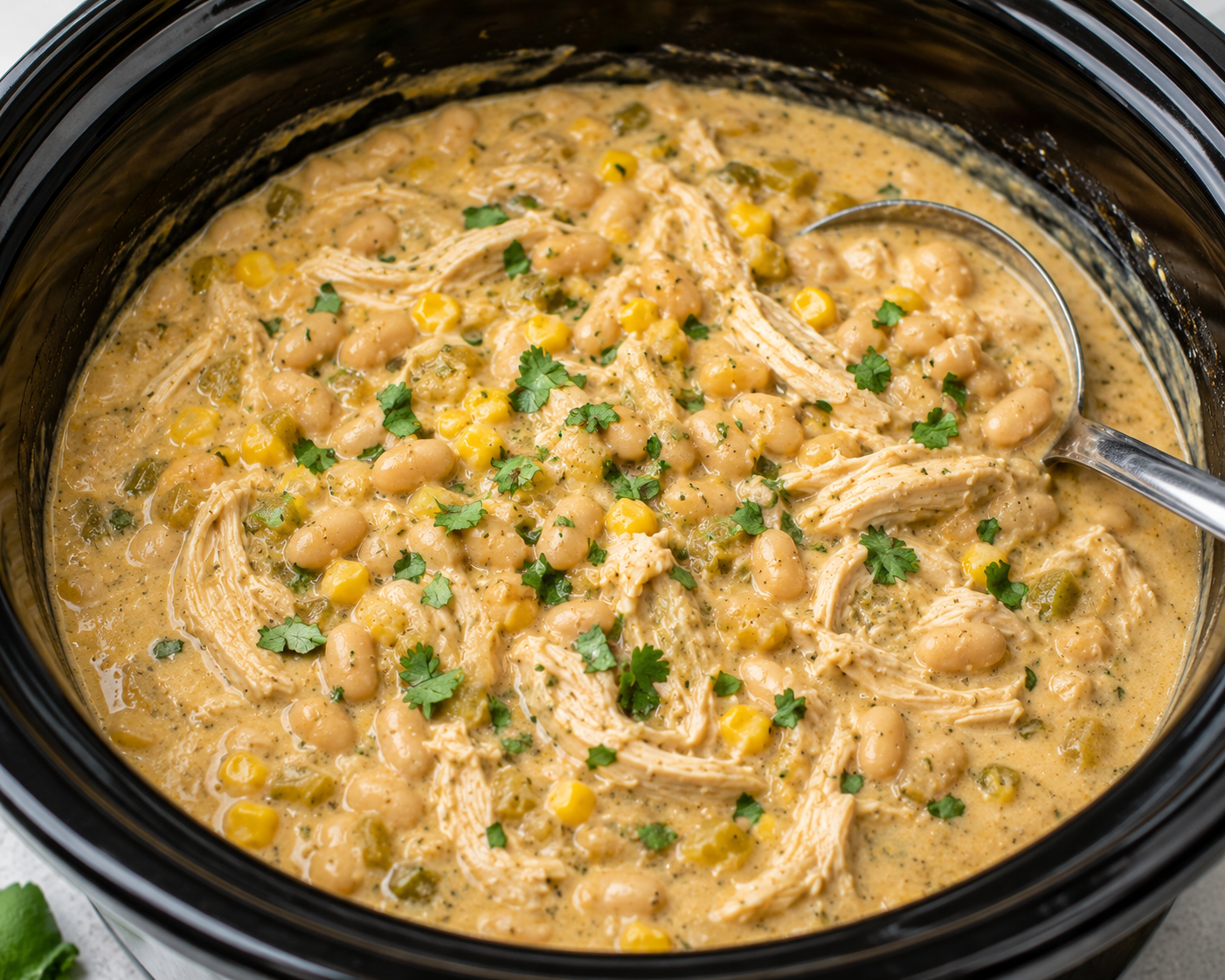 Delicious Creamy White Chicken Chili Recipe